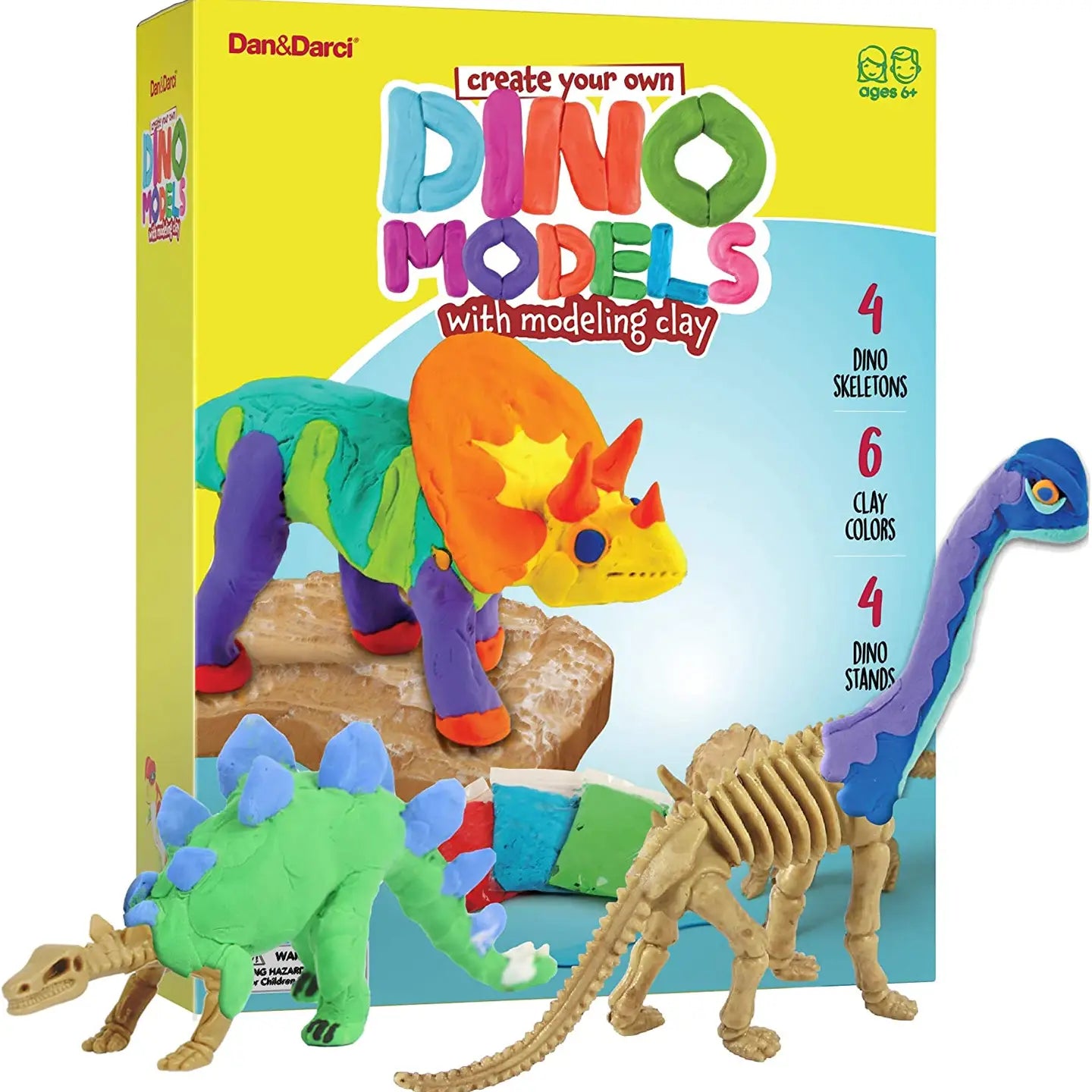 Dino Clay Models with Modeling Clay