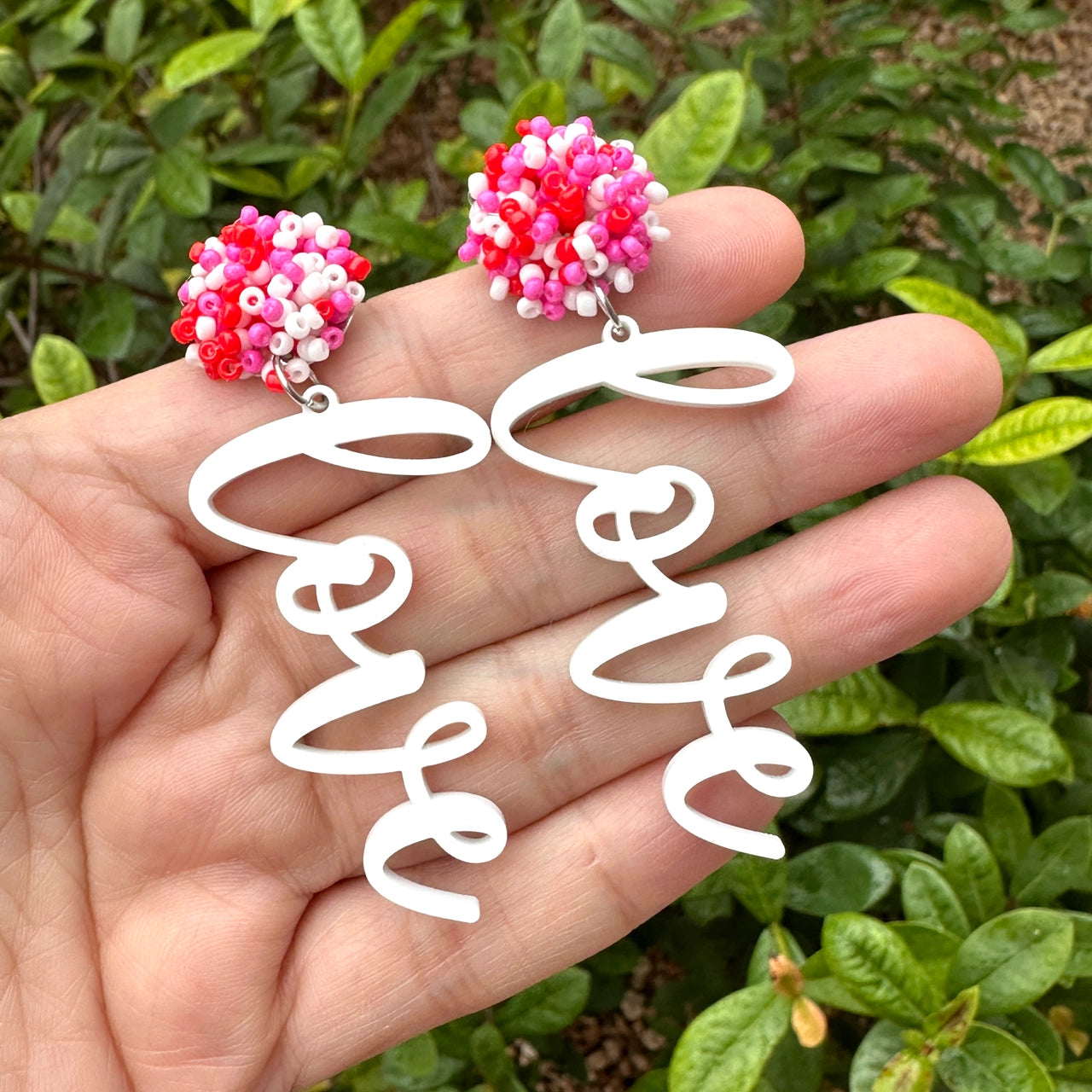 FINAL SALE - Love Dangle Earrings