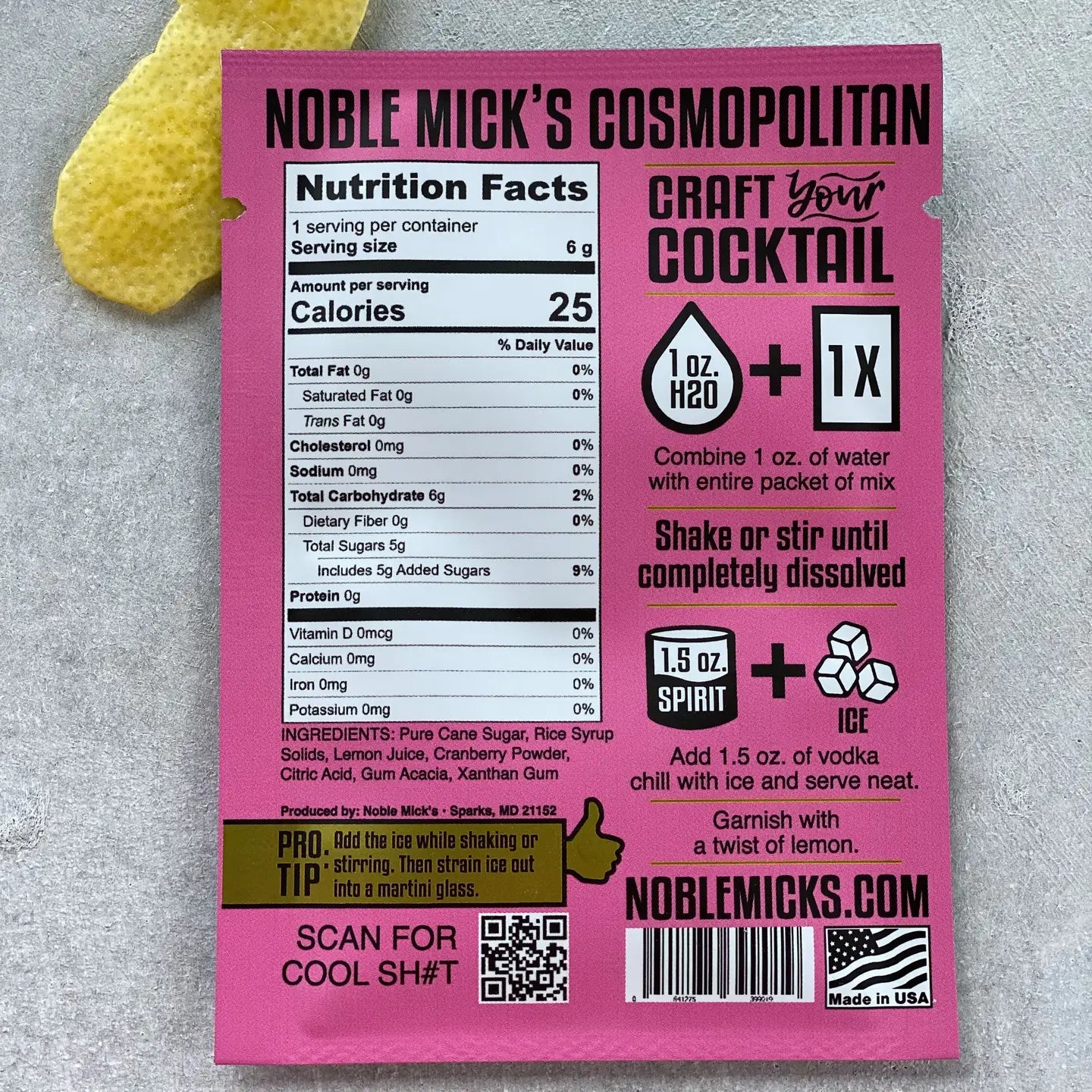 Single Serve Craft Cocktail - Cosmopolitan