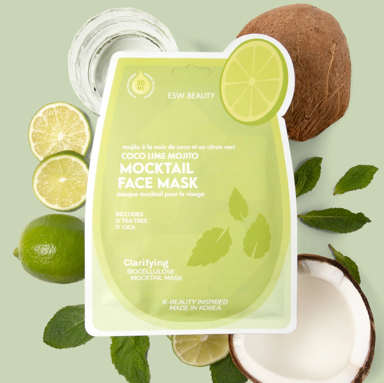 ESW Mocktail Face Mask - Coco Lime Mojito