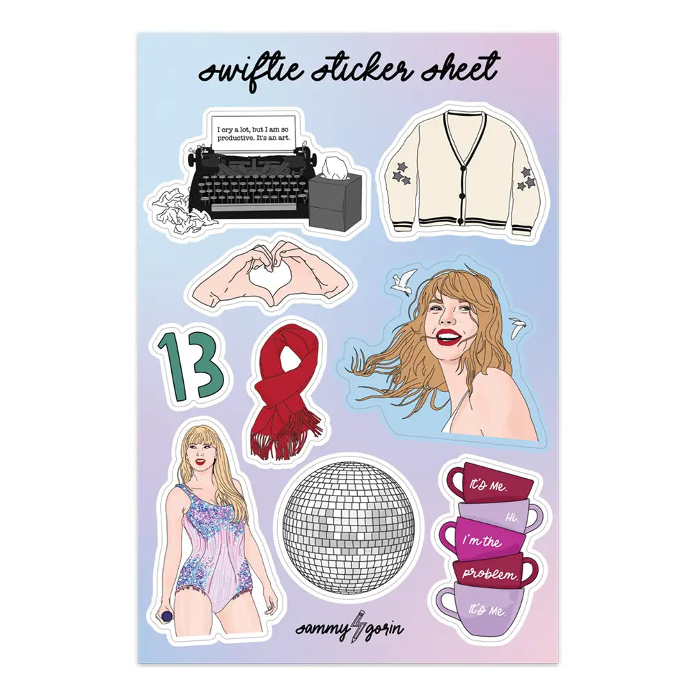 FINAL SALE - Taylor Swift Sticker Sheet