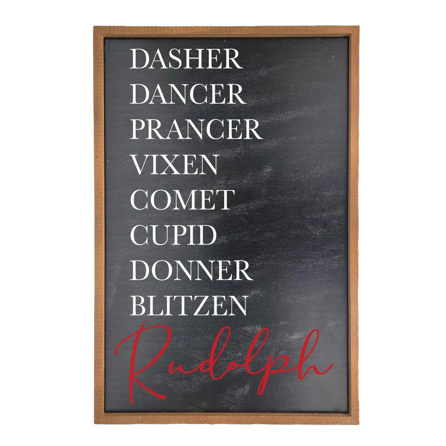 Holiday Sign - Rudolph Reindeer List
