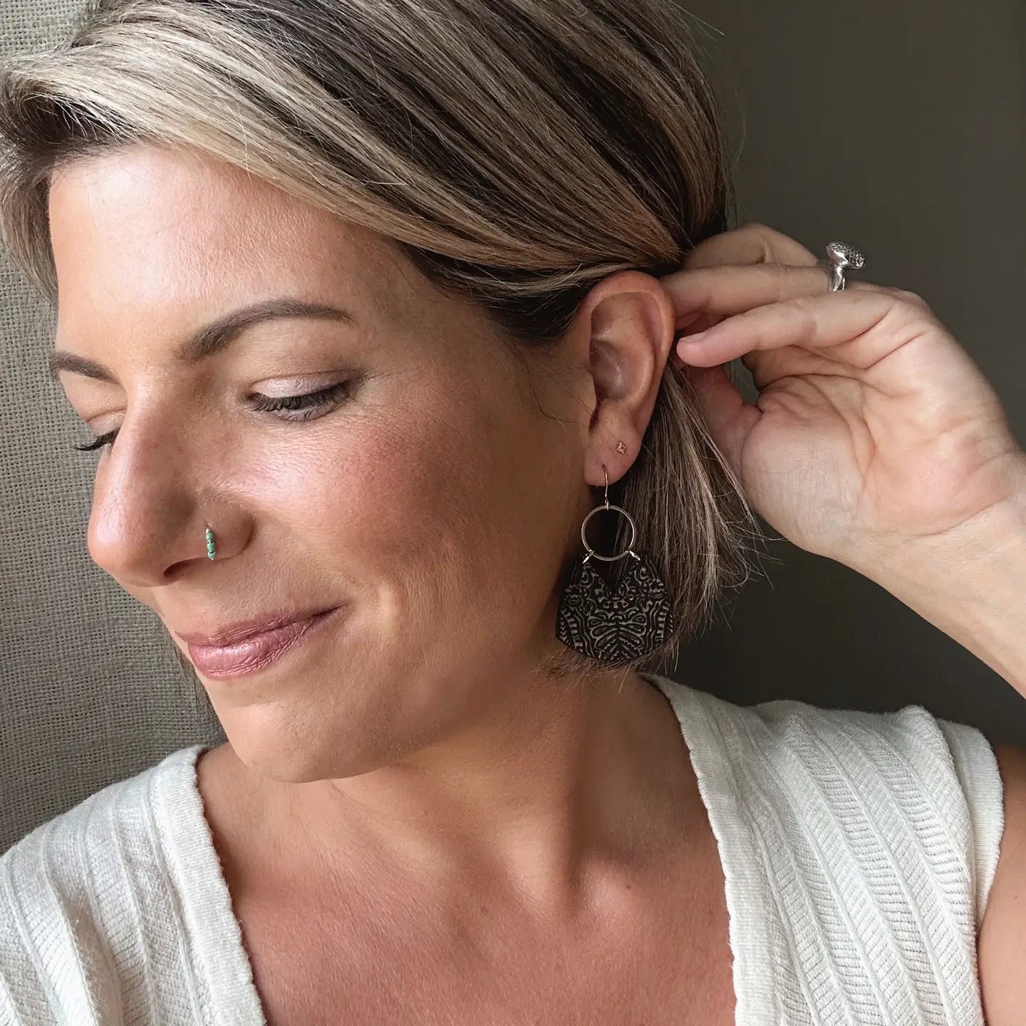 Wicket Goods Earrings - Quinalt | Coal