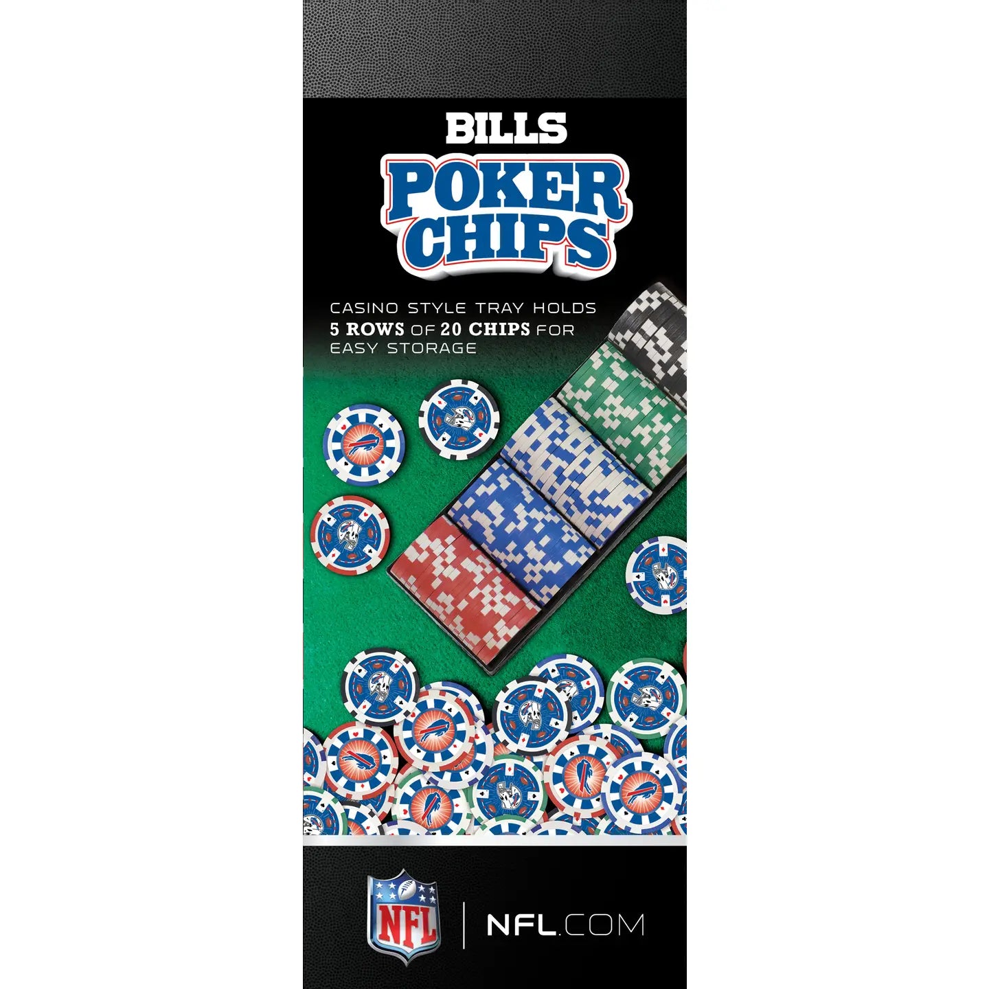 Buffalo Bills - 100 Piece Poker Chips