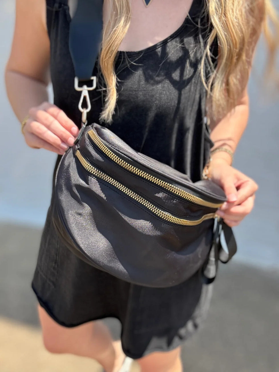 Nylon Double Zip Bag - Sage Green *TRENDING*