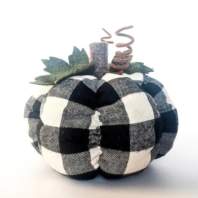 Black Plaid Pumpkin