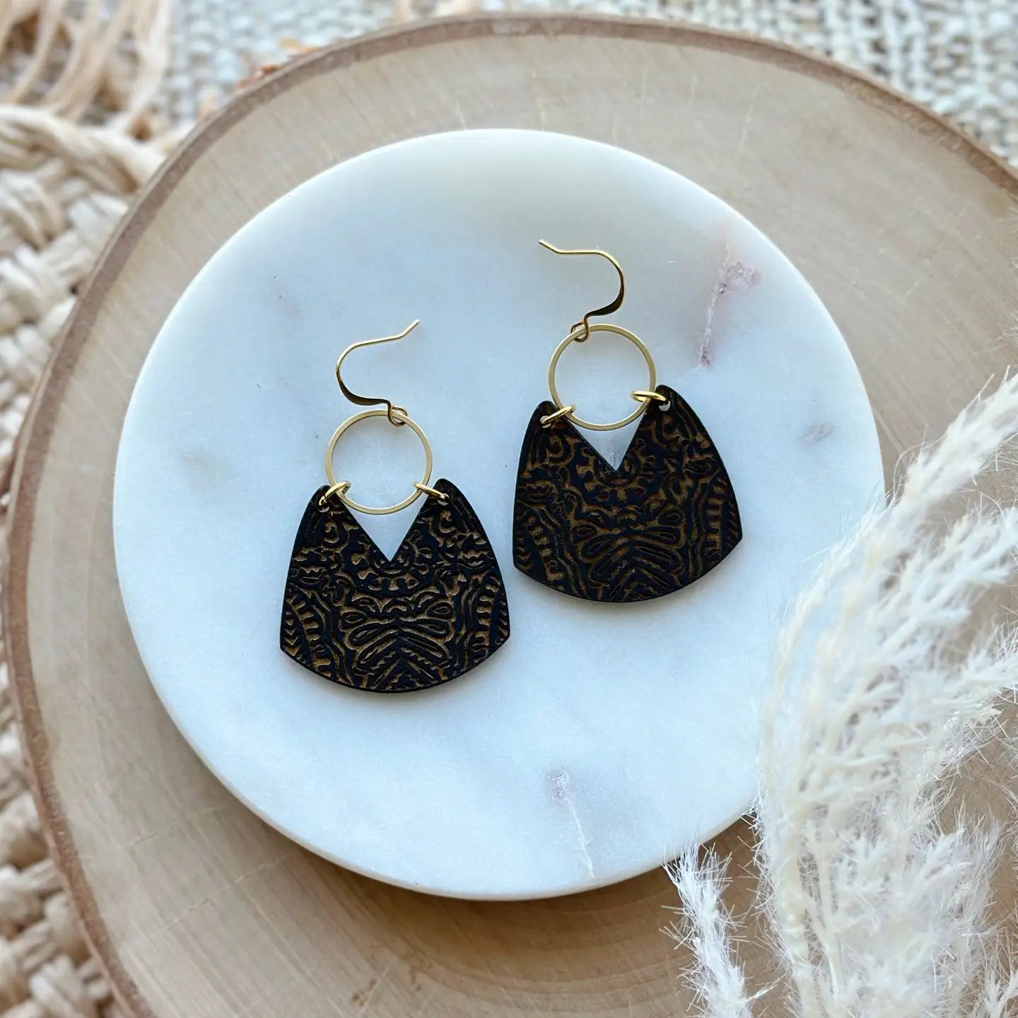 Wicket Goods Earrings - Quinalt | Coal