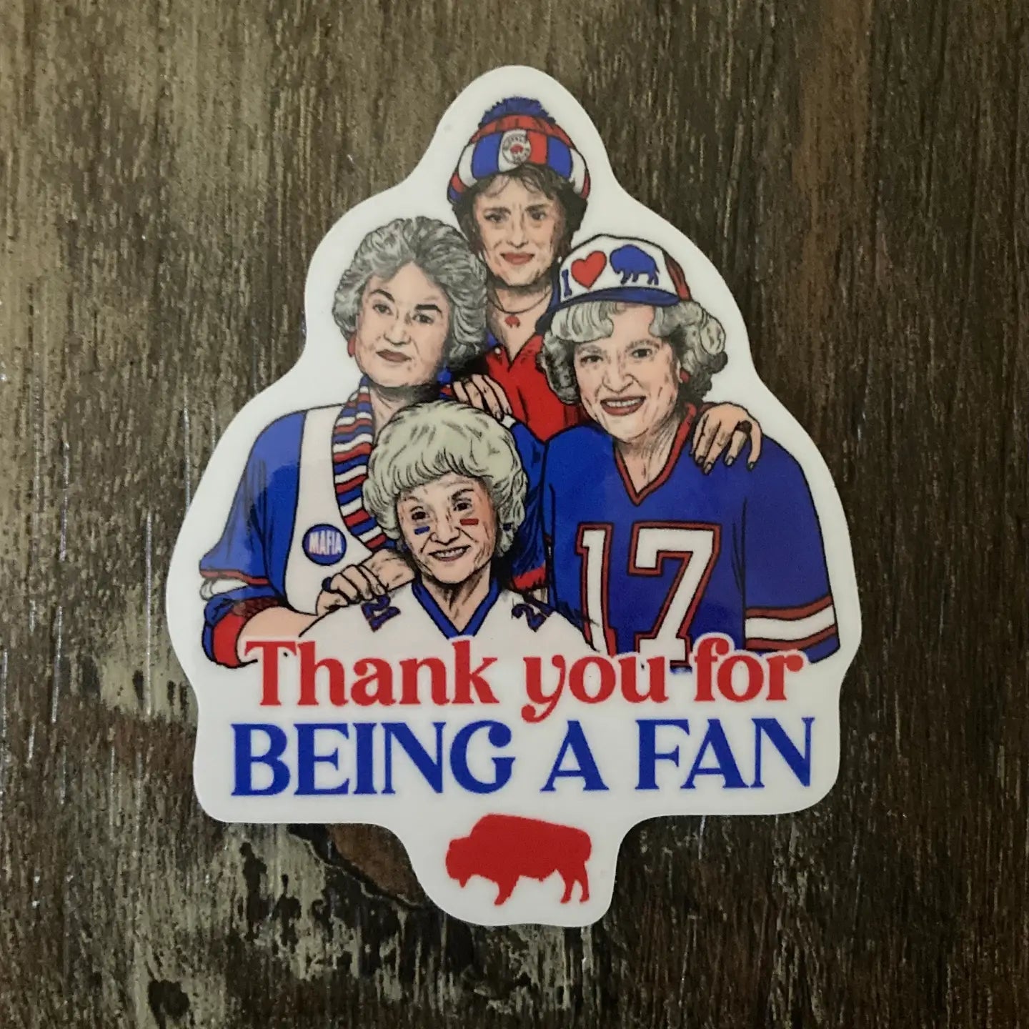 Buffalo Bills Sticker - Thank You For Being a Fan
