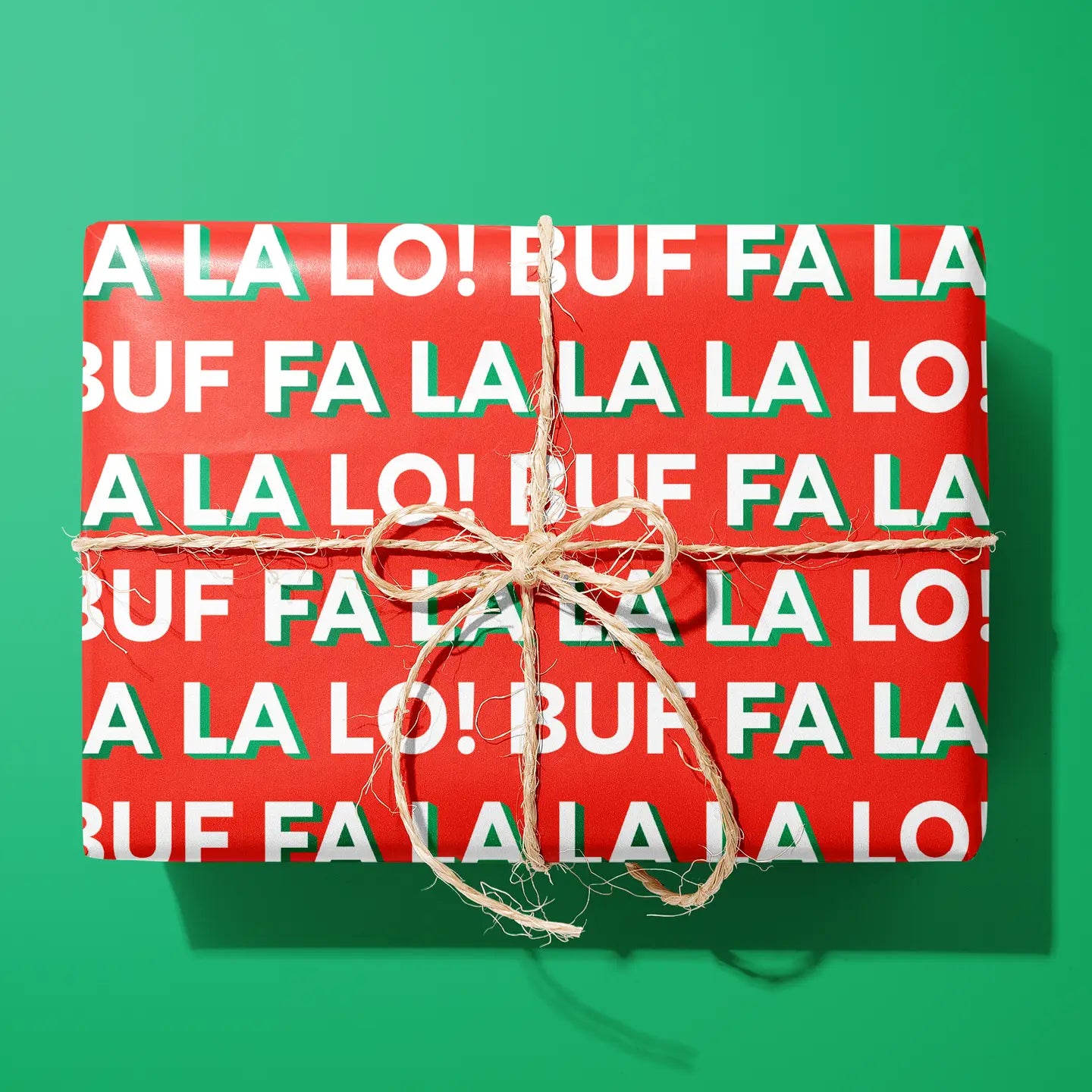 Holiday Wrapping Paper - Buffalo Bills - Christmas Buf Fa La La Lo
