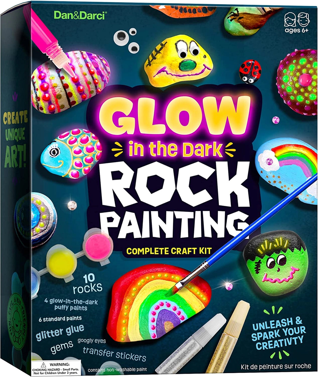 Glow in the Dark Rock Painting