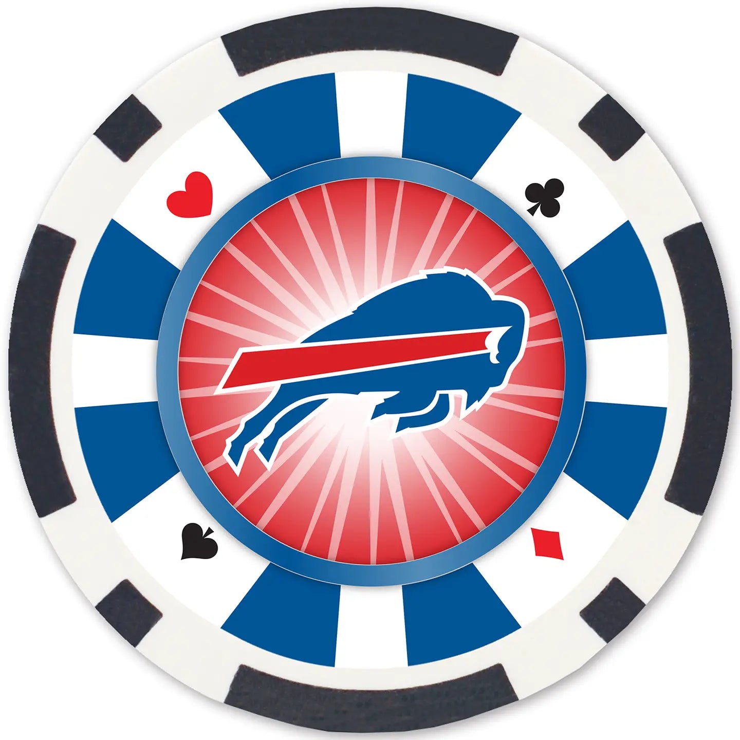 Buffalo Bills - 100 Piece Poker Chips