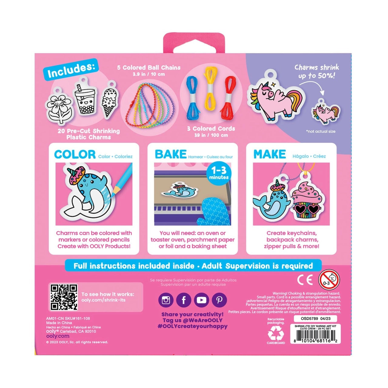 Shrink-Its!: D.I.Y. Shrink Art Kit - Cute Crew