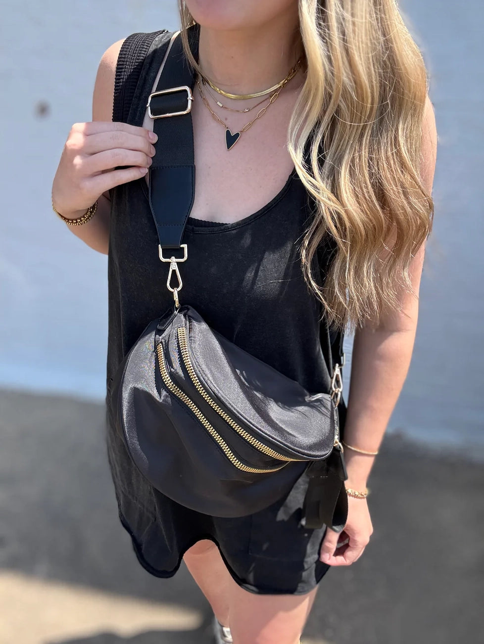 Nylon Double Zip Bag - Sage Green *TRENDING*