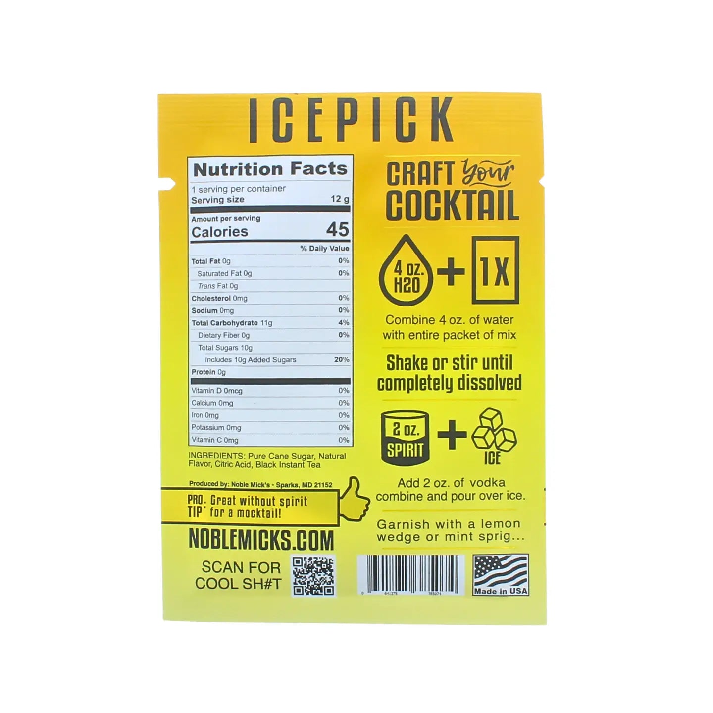 Single Serve Craft Cocktail - Icepick