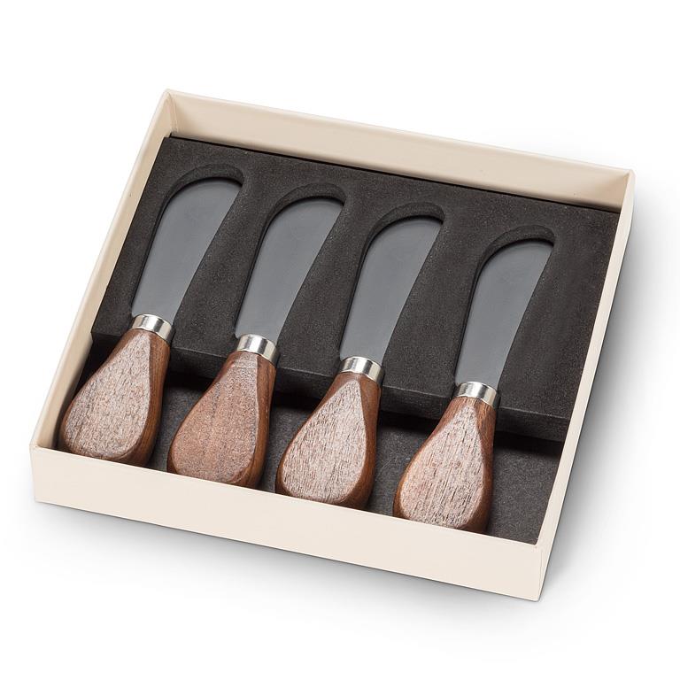 Wood Handled Pate Spreaders | Set of 4