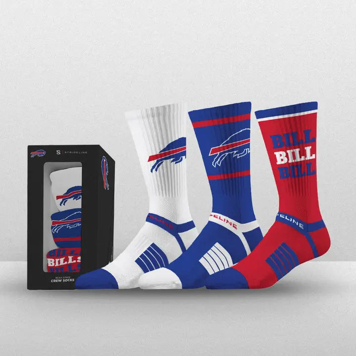 Buffalo Bills - Premium Knit Crew Sock 3-Pack