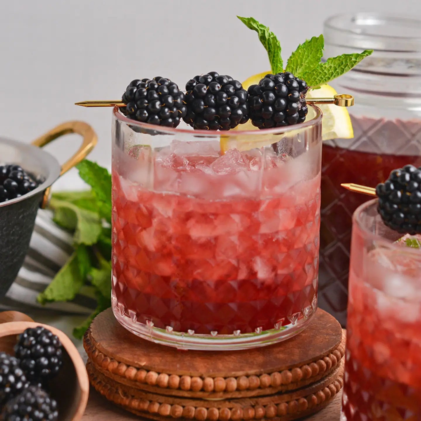 Single Serve Craft Cocktail - Blackberry Bourbon Smash