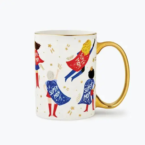 FINAL SALE - Super Mom Porcelain Mug