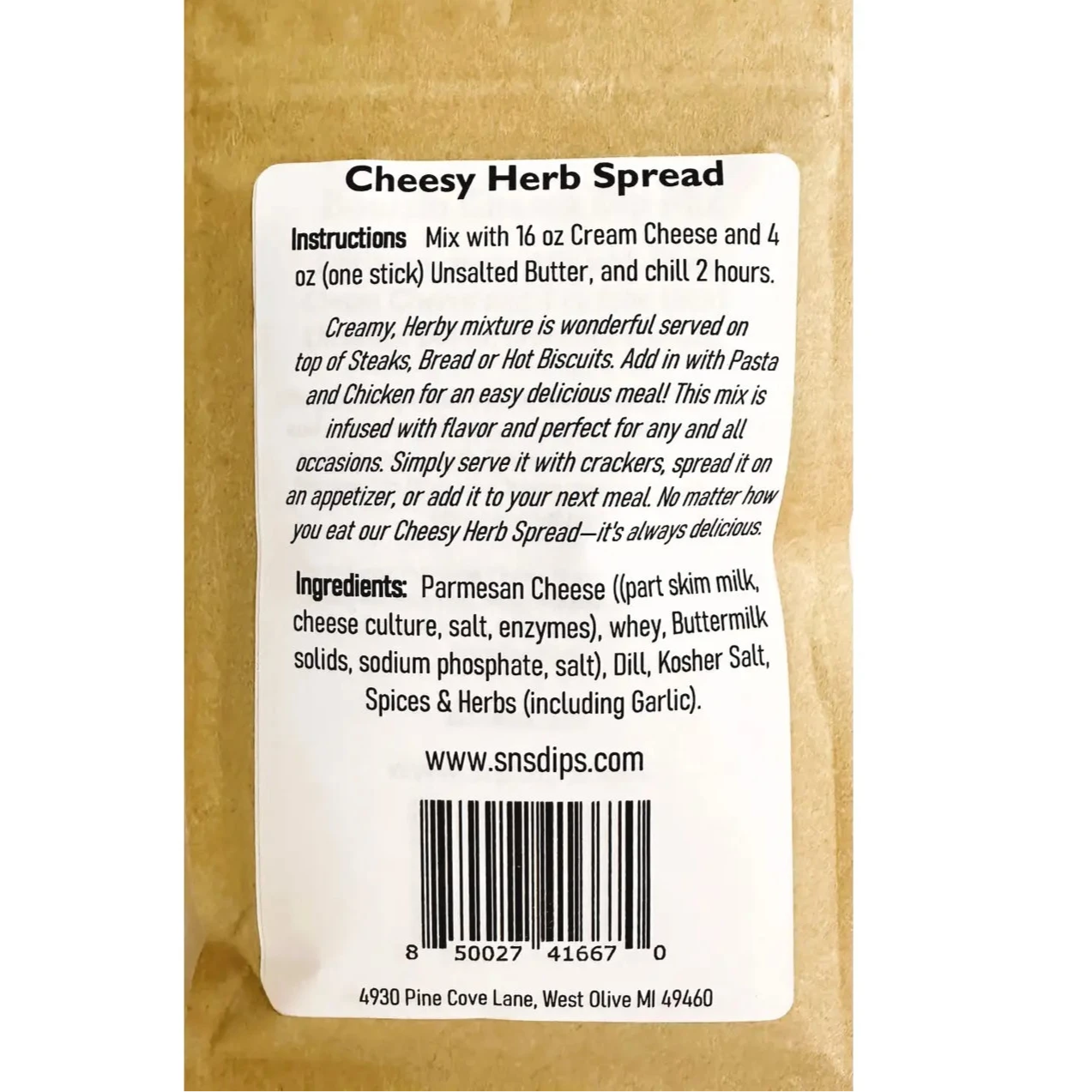 Dip Mix - Cheesy Herb Spread