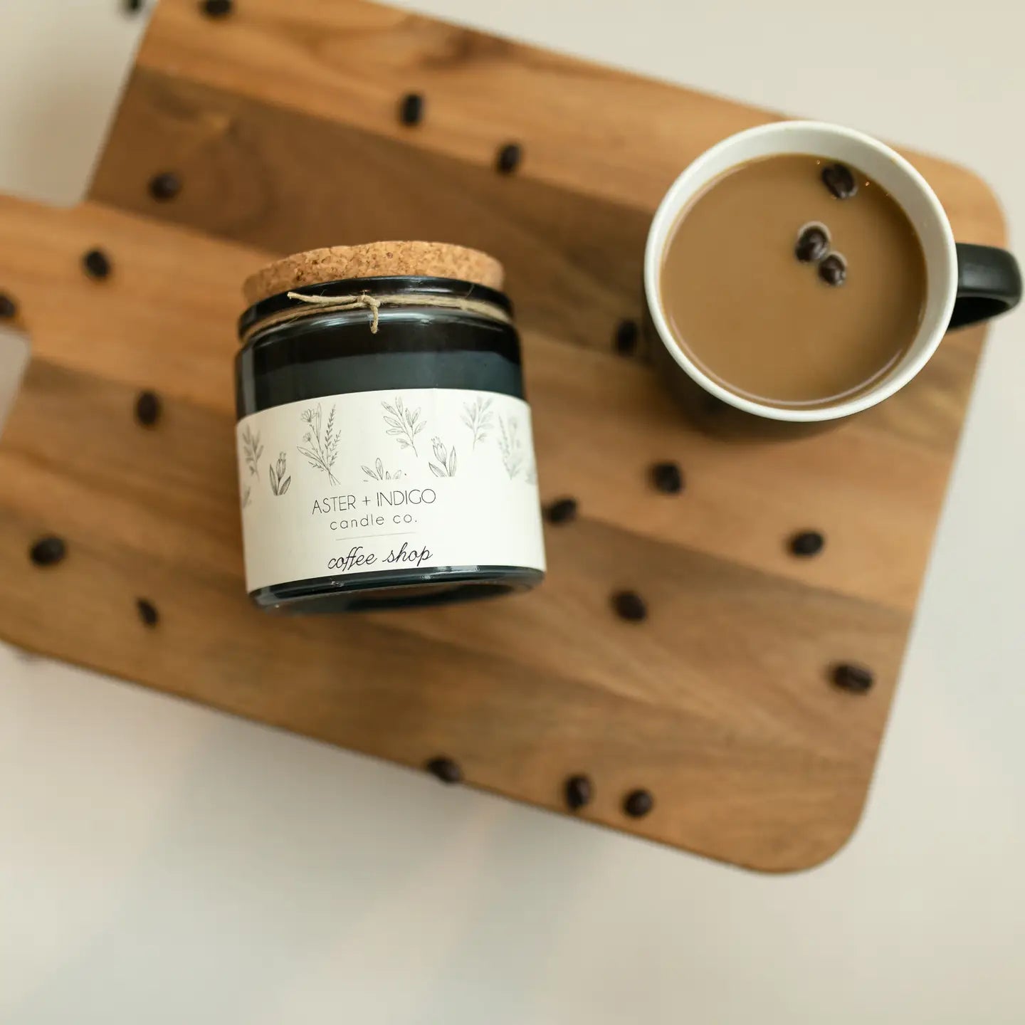 Aster + Indigo Soy Candle - Coffee Shop