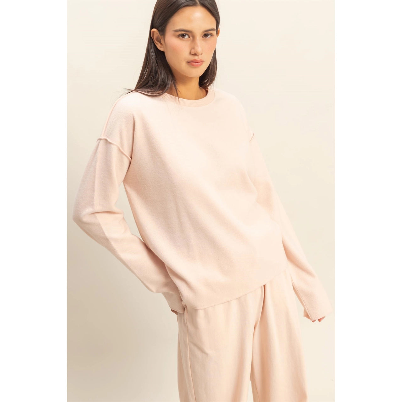 Black Friday Doorbuster - Reverse Seam Long Sleeve Top