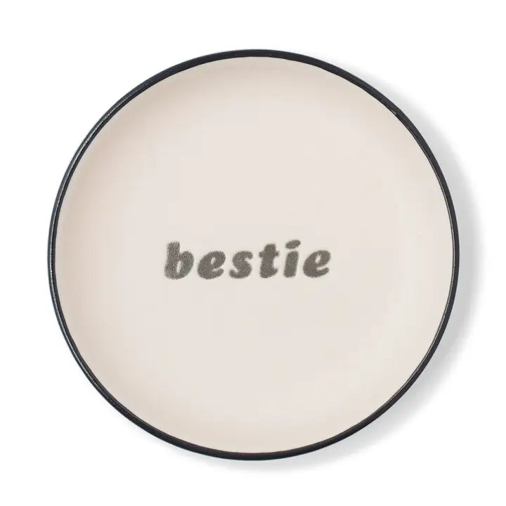 Small Round Stoneware Tray Bestie