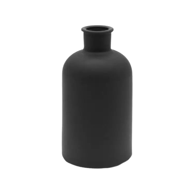 Large Black Glass Bottle