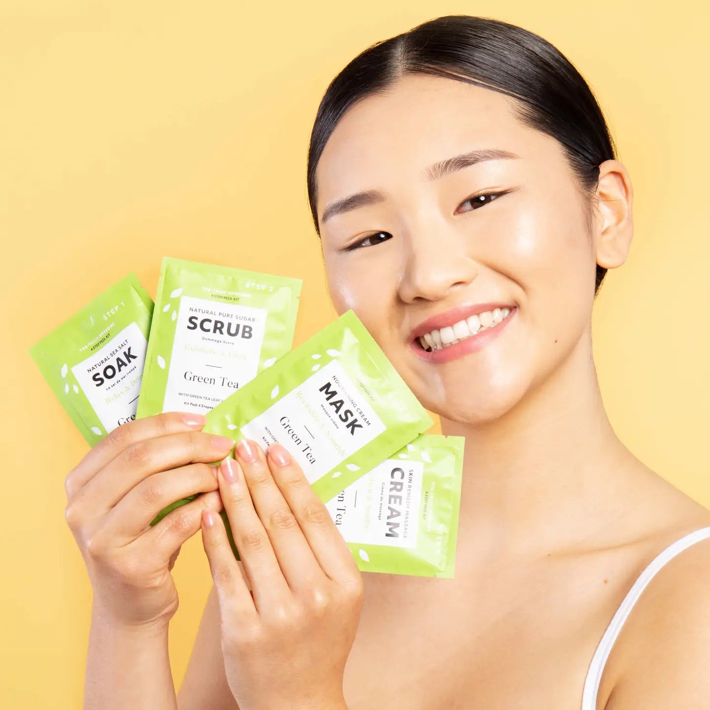 Pedi Spa Set - Green Tea 4 Step Pedi Kit