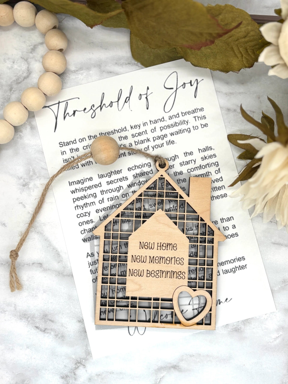 Story Ornament - New Home - Threshold of Joy