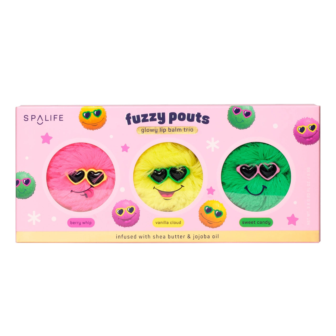 Fuzzy Pouts Lip Balm Trio