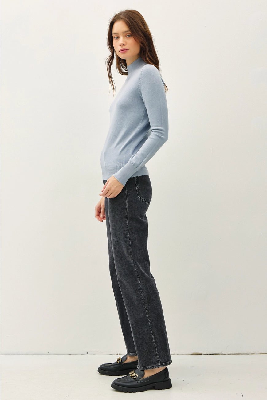 Long Sleeve Mock Neck Sweater