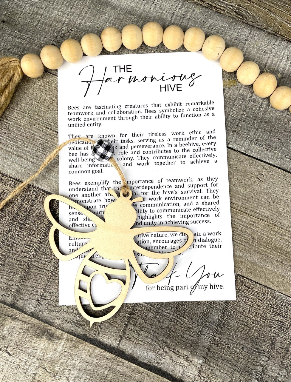 Story Ornament - Bees - the Harmonious Hive