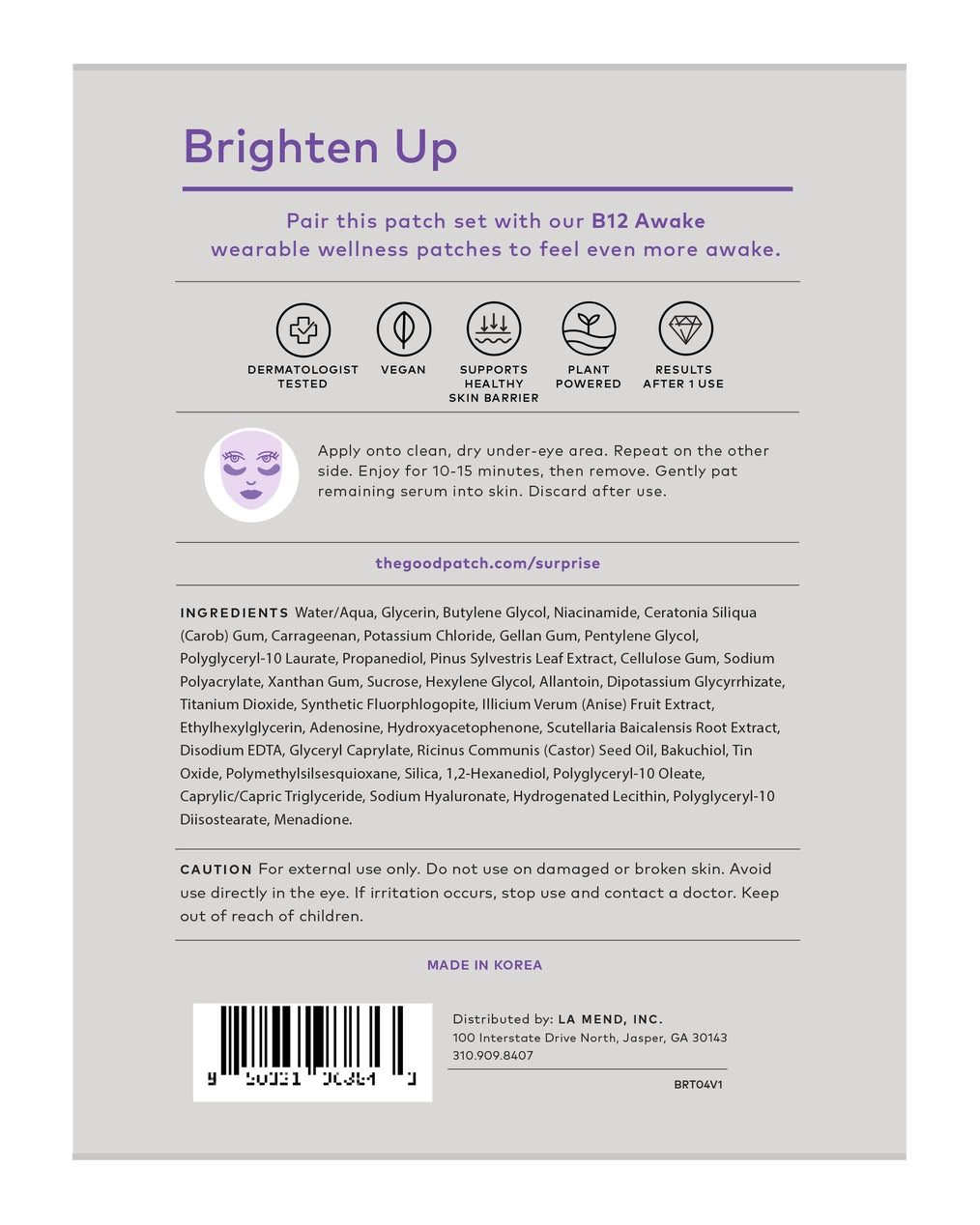 Brighten-Up Hydrogel Undereye Patches