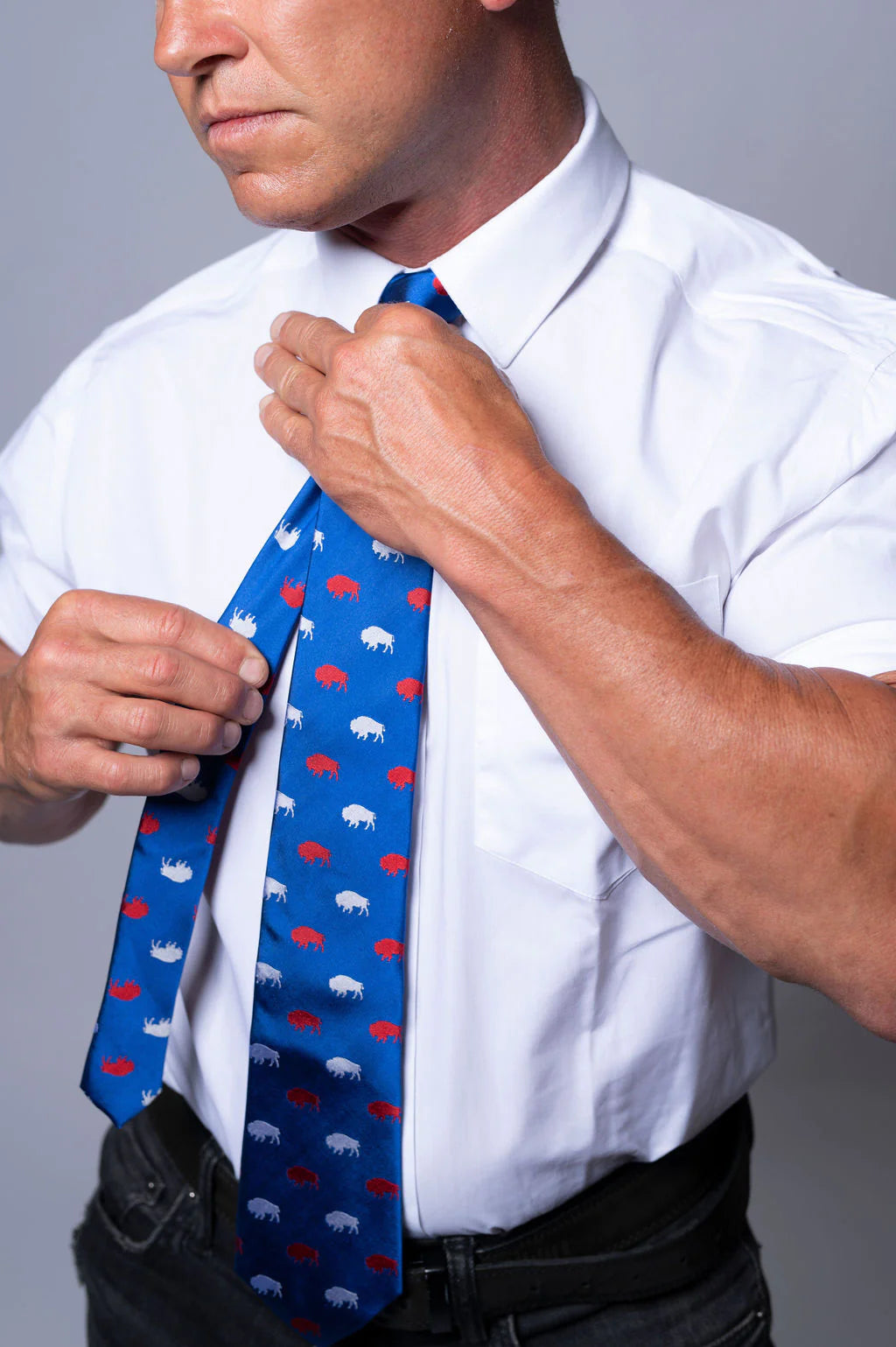 Buffalo Bills - Neckties - Blue and Red Buffalo