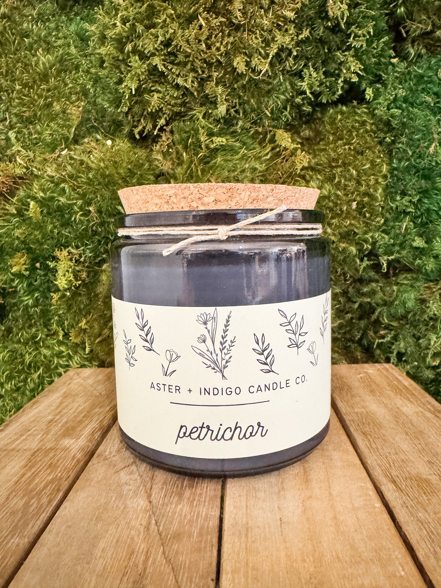 Aster + Indigo Soy Candle - Petrichor