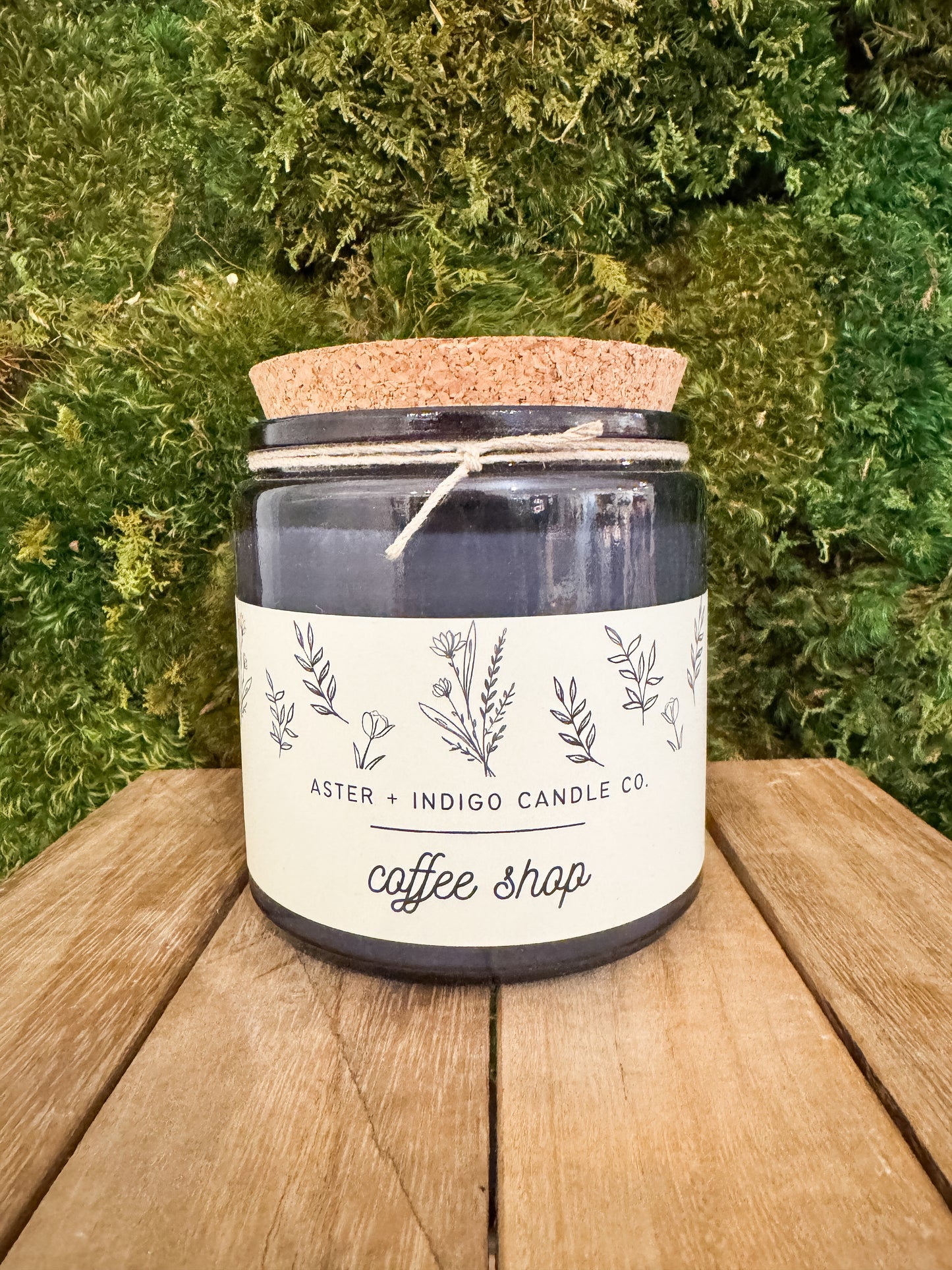 Aster + Indigo Soy Candle - Coffee Shop