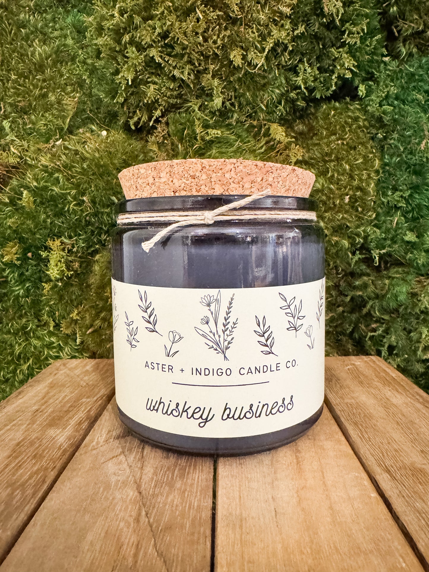 Aster + Indigo Soy Candle - Whiskey Business