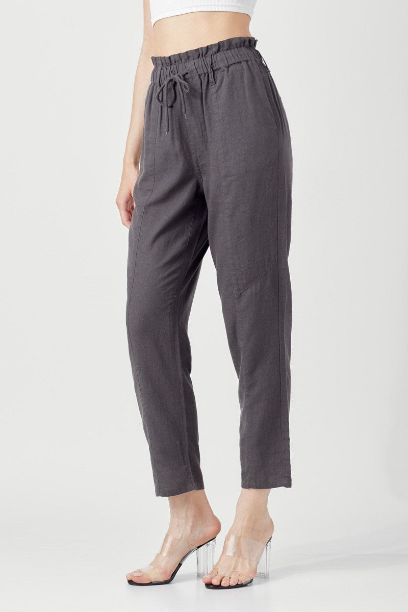 Your Favorite Linen Pants - Dark Gray