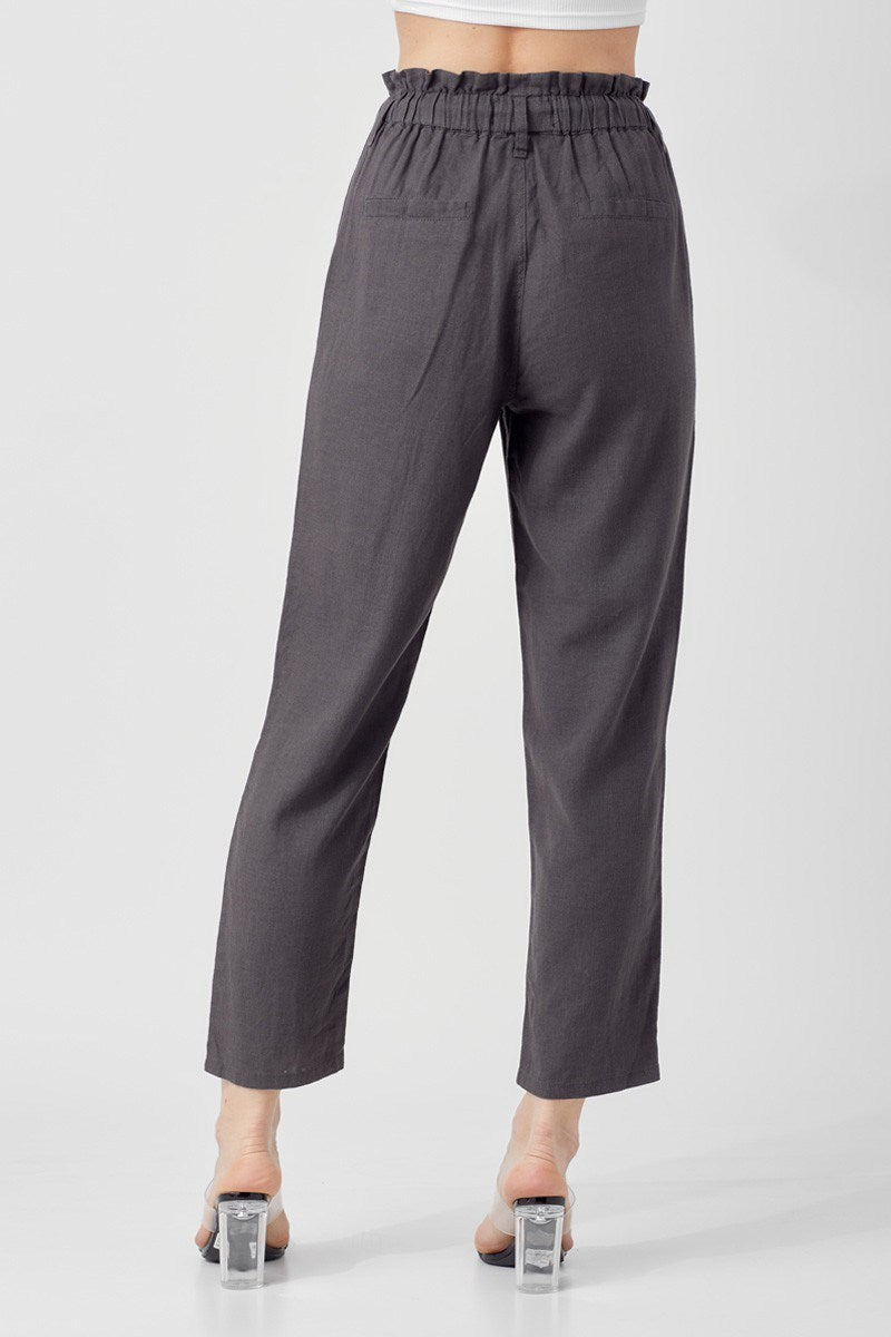 Your Favorite Linen Pants - Dark Gray