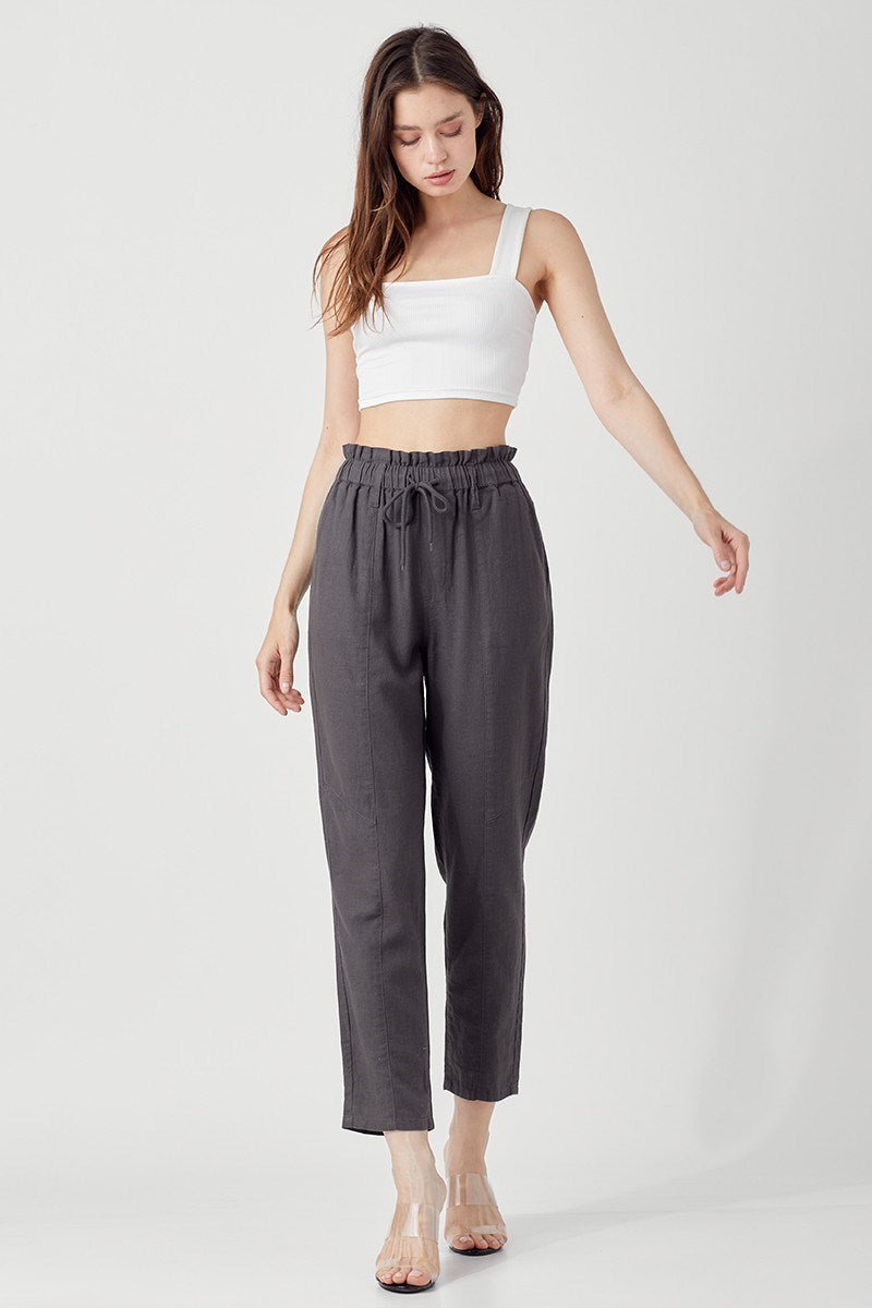 Your Favorite Linen Pants - Dark Gray