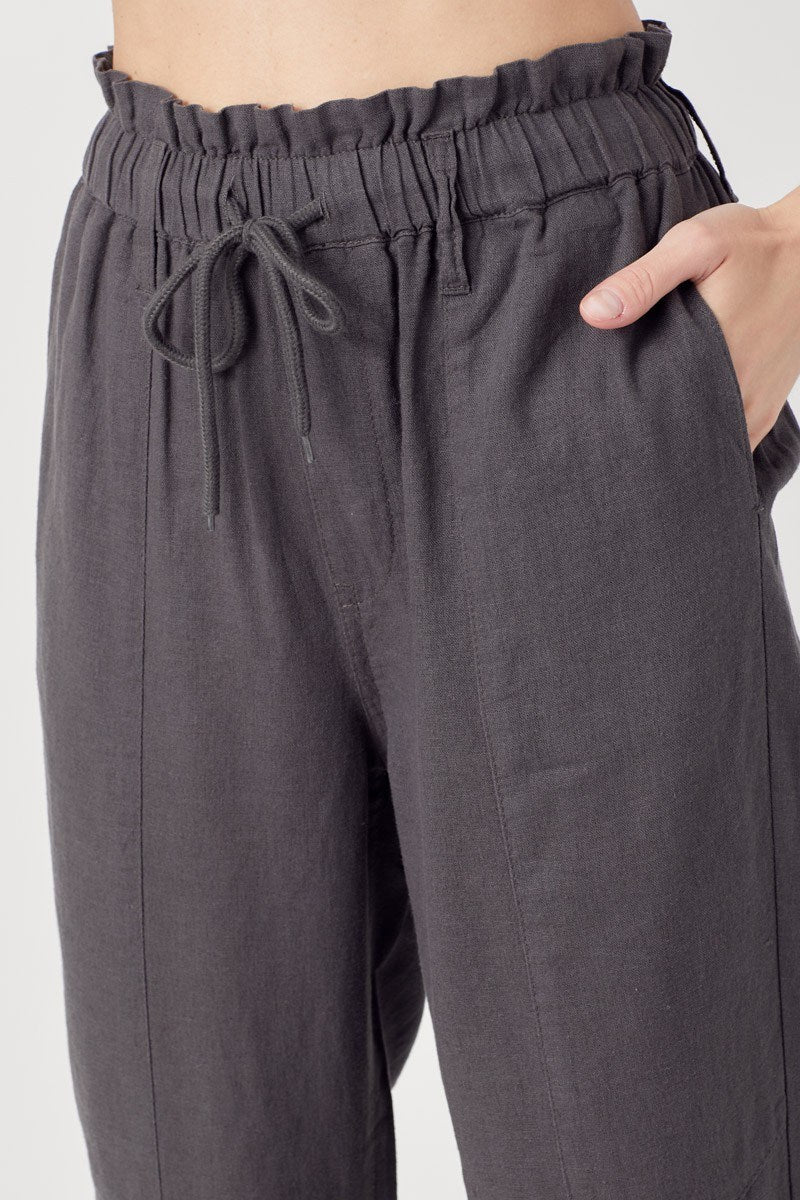 Your Favorite Linen Pants - Dark Gray