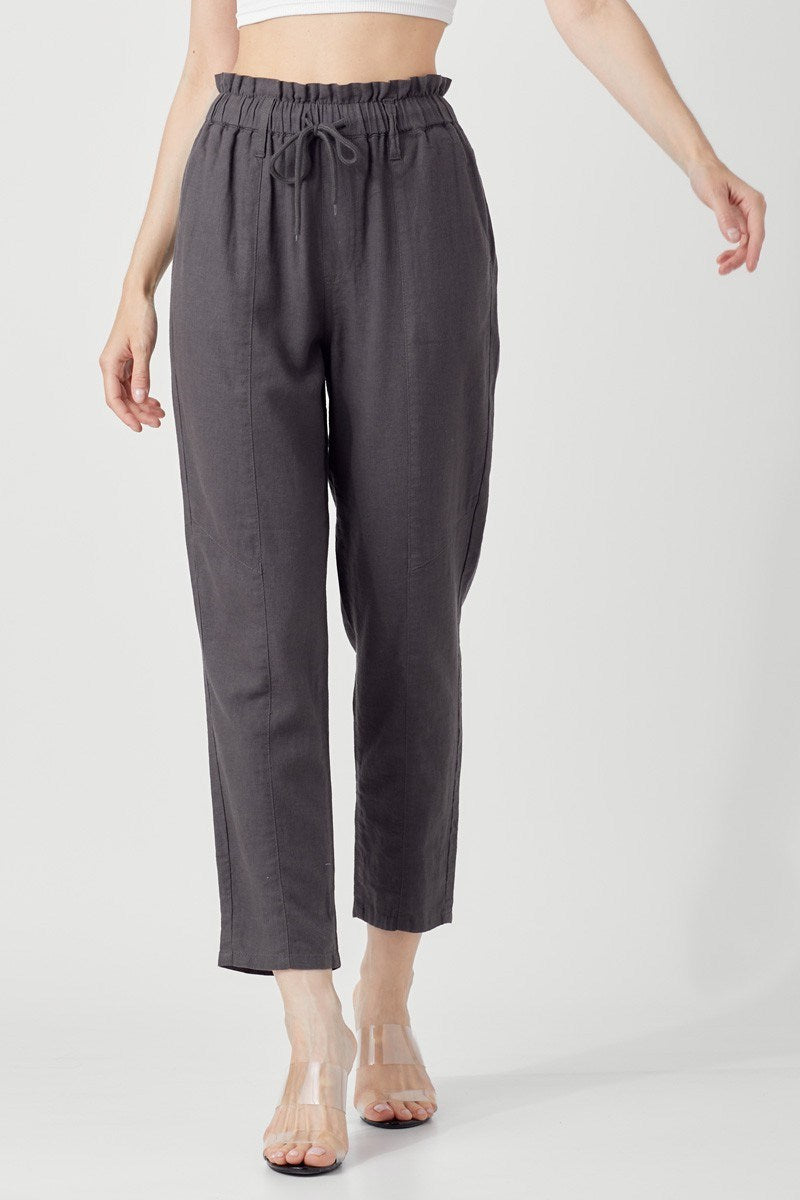 Your Favorite Linen Pants - Dark Gray