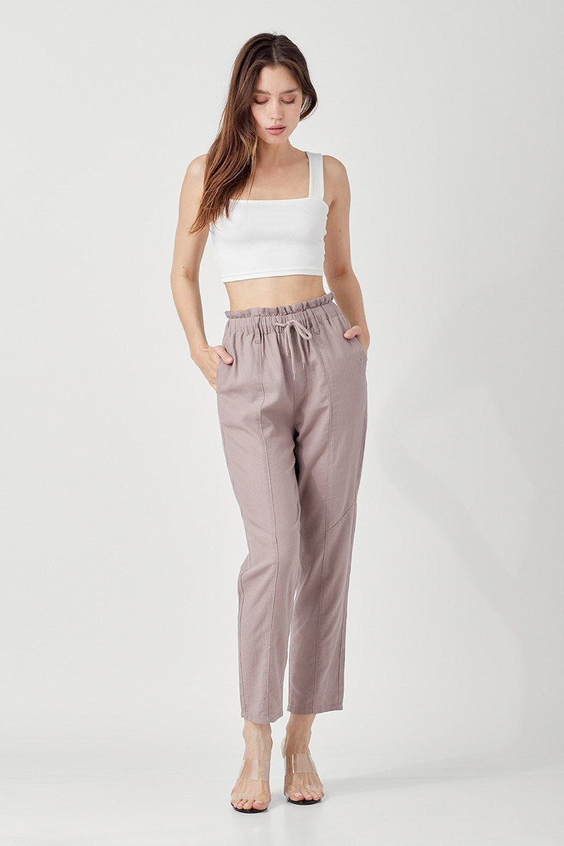 Your Favorite Linen Pants - Rosy Brown