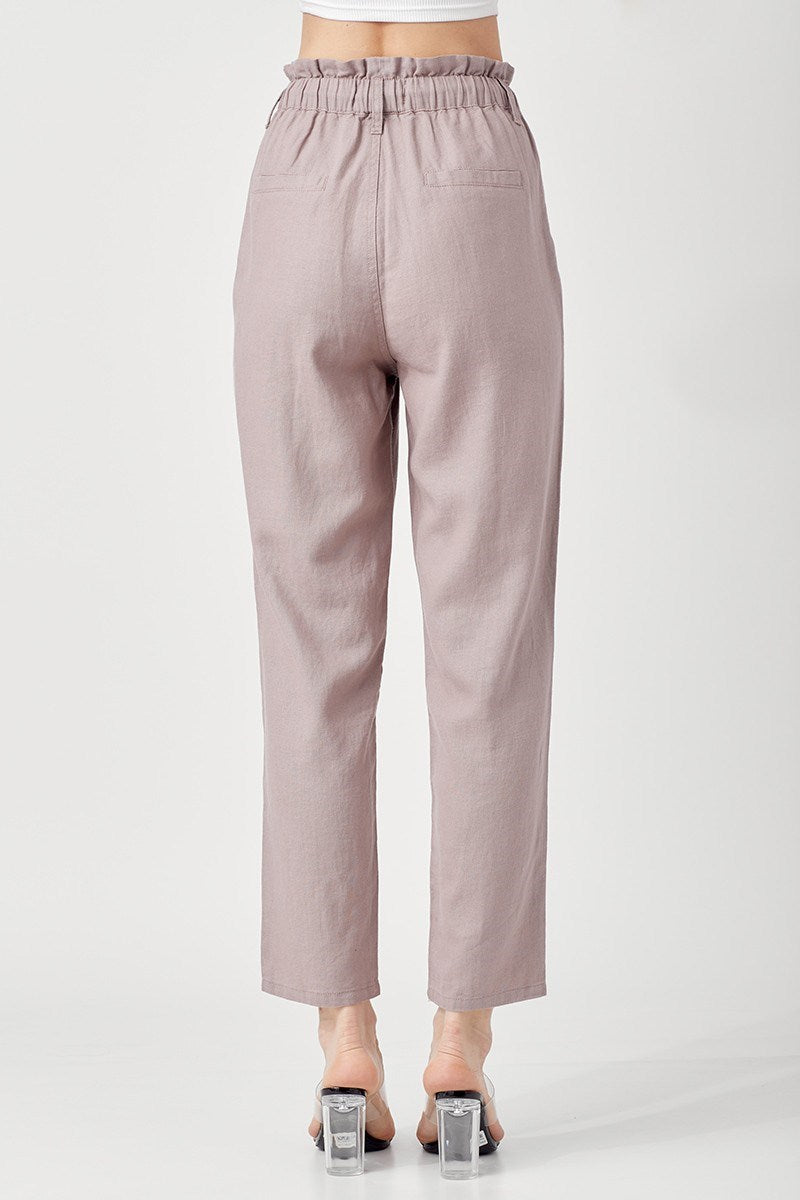 Your Favorite Linen Pants - Rosy Brown
