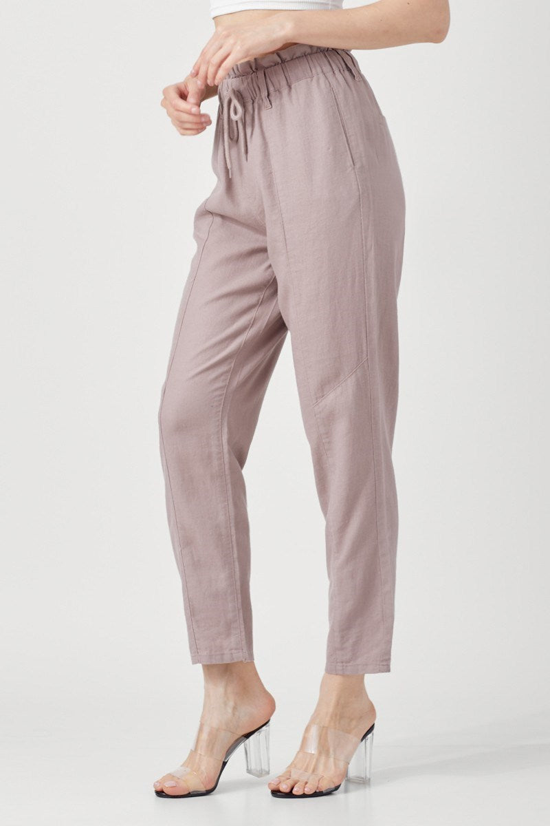 Your Favorite Linen Pants - Rosy Brown