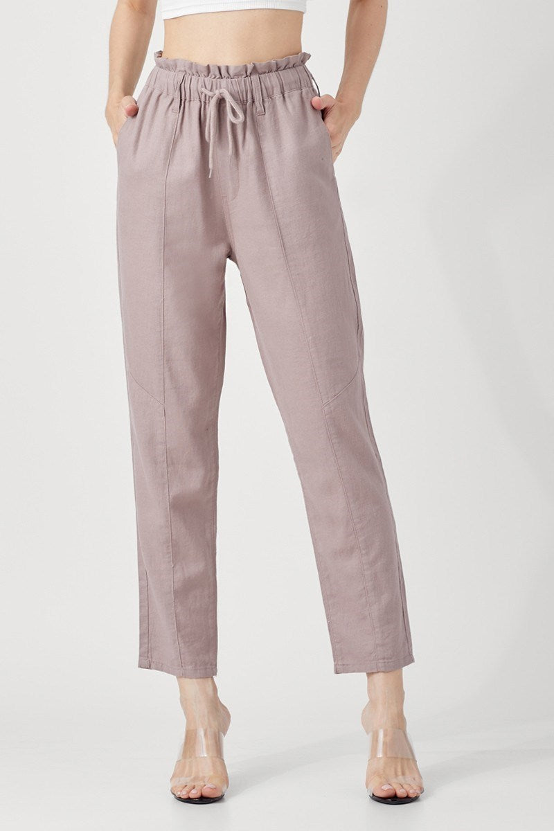 Your Favorite Linen Pants - Rosy Brown