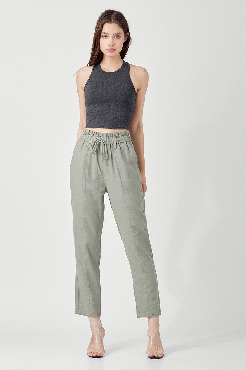 Your Favorite Linen Pants - Sage