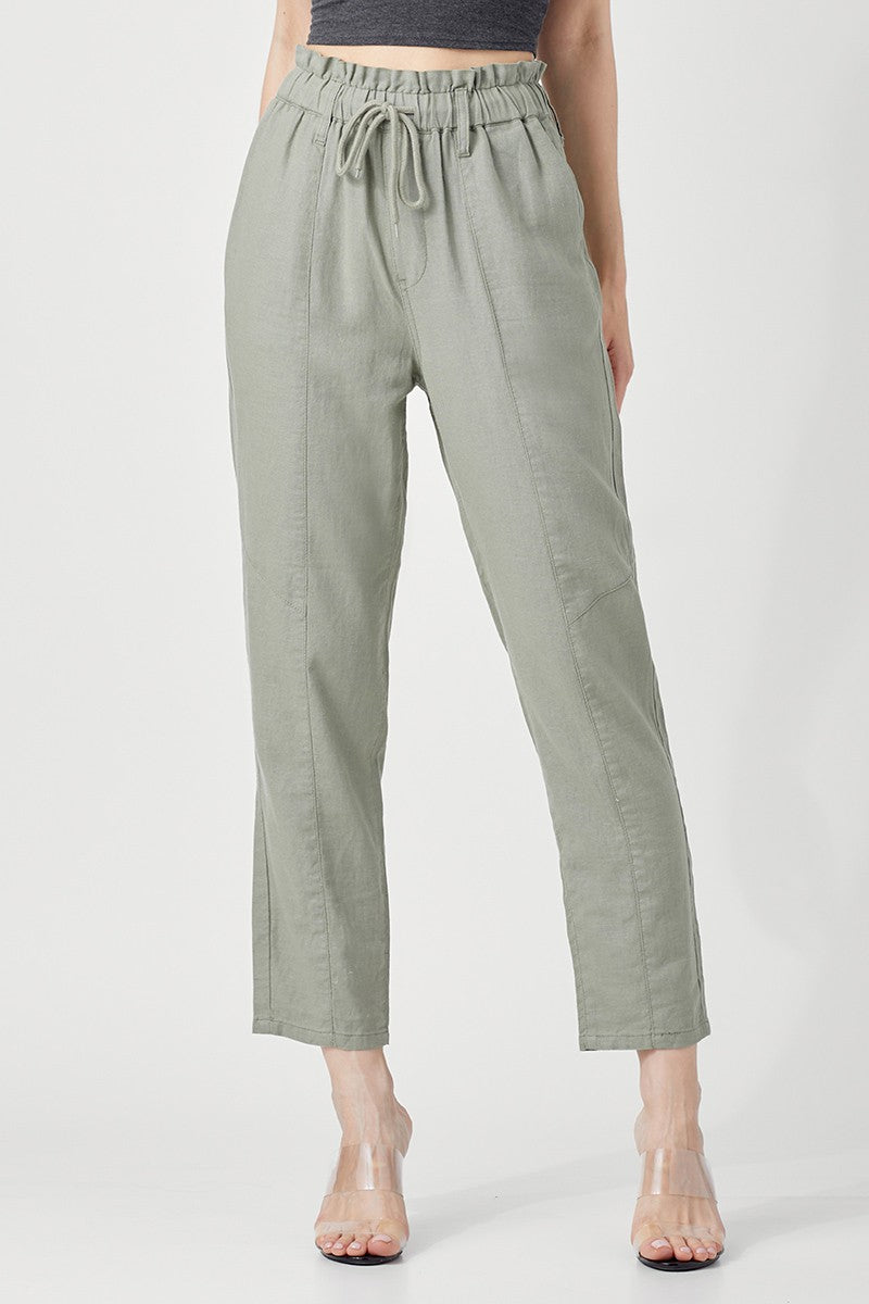 Your Favorite Linen Pants - Sage