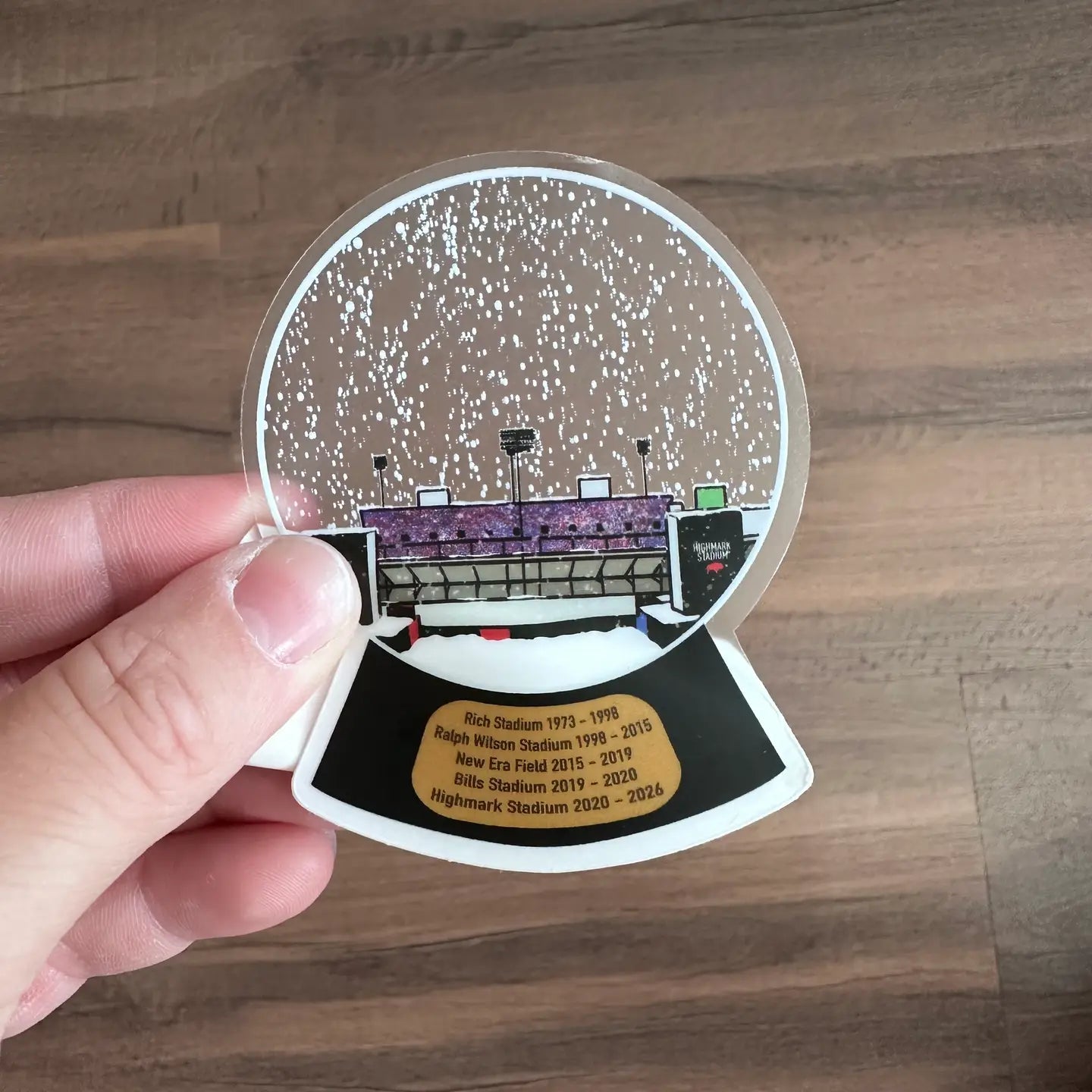 Buffalo Bills - Holiday Stadium Snow Globe Double Sided Ornament