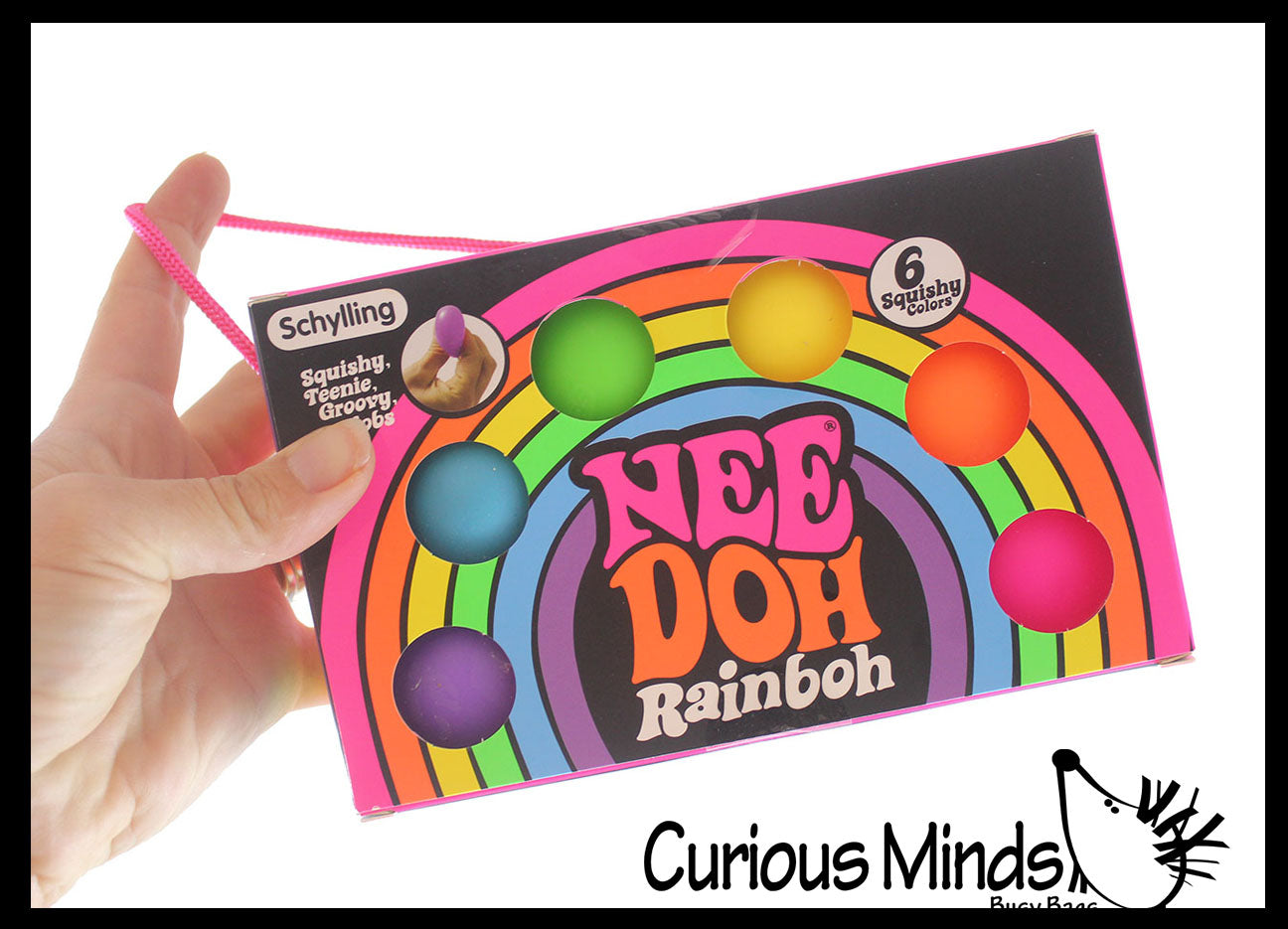 Nee-Doh Rainboh Teenie Tiny Nee-Doh 6 Pack